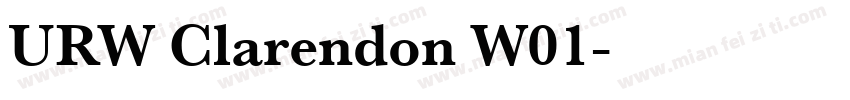 URW Clarendon W01字体转换
